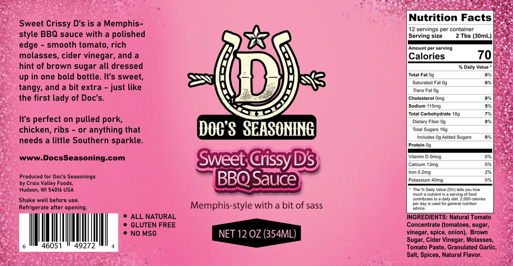 Sauces Sweet Crissy D’s